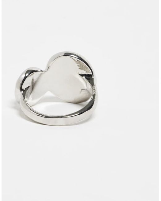 ASOS Ring Met Imitatie Halfedelstenen in het Blue