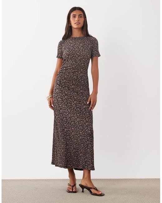 Mango Brown Midi Dress