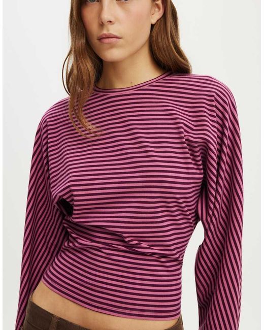 Cotton On Purple Blair Batwing Long Sleeve