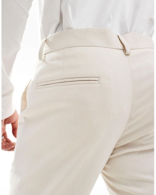 ASOS Wedding – anzughose in Natural für Herren