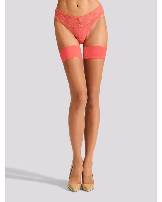 Ann Summers Orange Plain Top Hold Ups