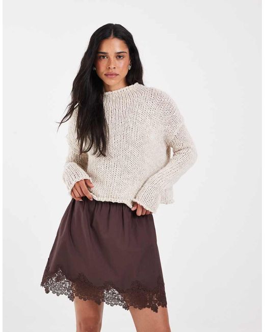 Free People Natural Opal Knitted Sweater