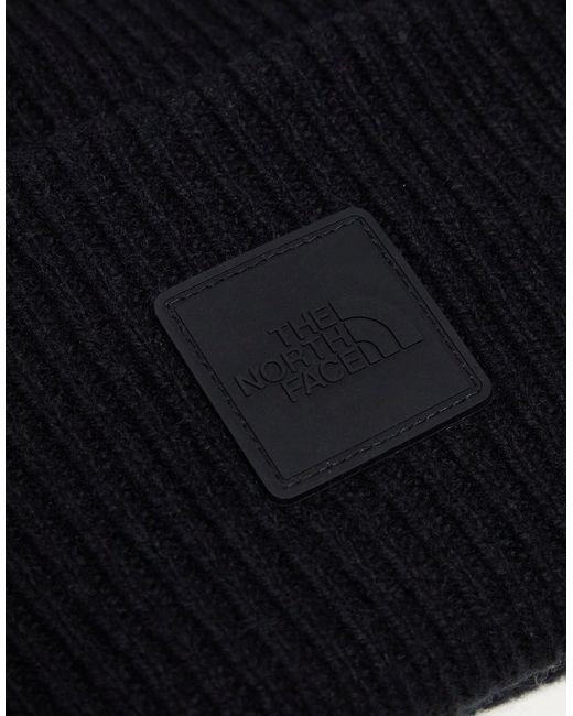 The North Face Black – urban patch – oversize-strickmütze