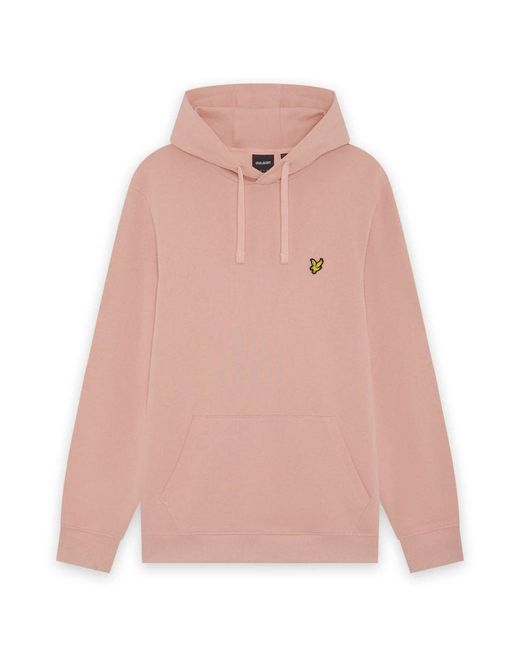 Lyle & Scott Pink Mid Layers Pullover Hoodie for men