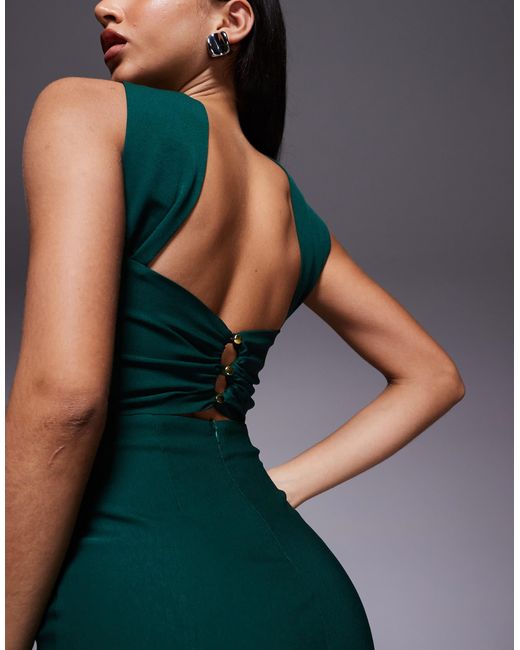 Vesper Green – trägerloses maxikleid aus bengaline