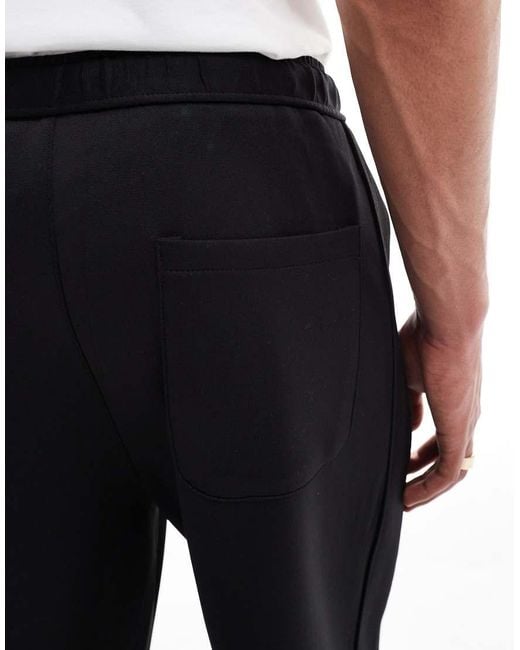 Bershka White Smart Wide Leg jogger for men