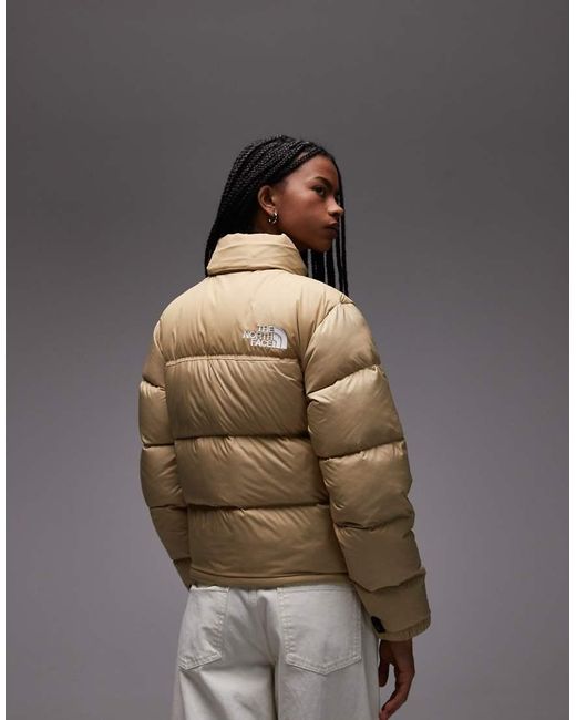 Chaqueta Color Piedra Acolchada 1996 Retro Nuptse De -Neutro The North Face de color Brown