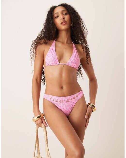 Kulani Kinis Red High Leg Bikini Bottom