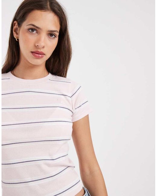 Hollister Blue Ribbed Baby Tee