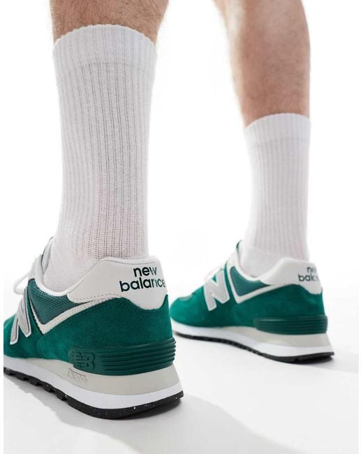 New Balance Green 574 Trainers for men