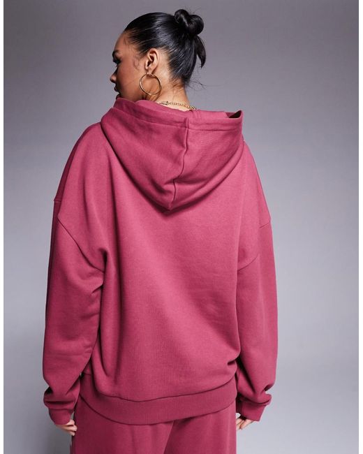 Sudadera Con Capucha Y Logo Universitario De Weekend Collective (Parte De Un Conjunto)-Morado ASOS de color Pink