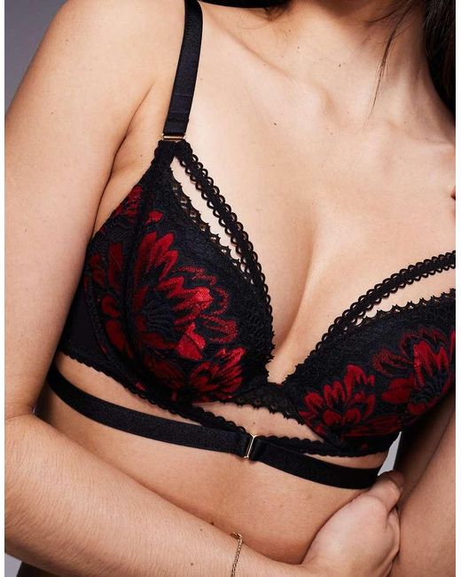 Ann Summers Brown Yours Truly Padded Plunge Bra