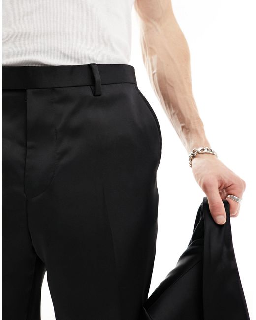 Twisted Tailor Black Draco Suit Pants for men