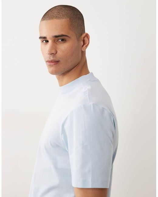 HUGO Blue Hugo Cotton With Back Logo Print T-shirt for men