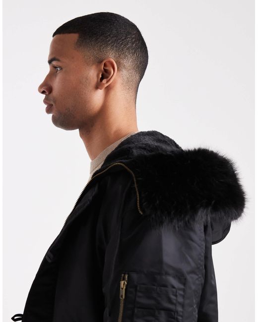 ASOS – ma1-bomberjacke in Black für Herren