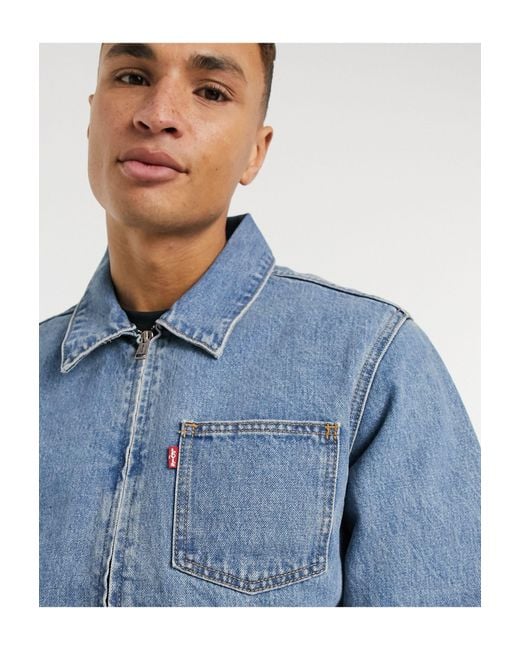 Levi's zip top up denim jacket