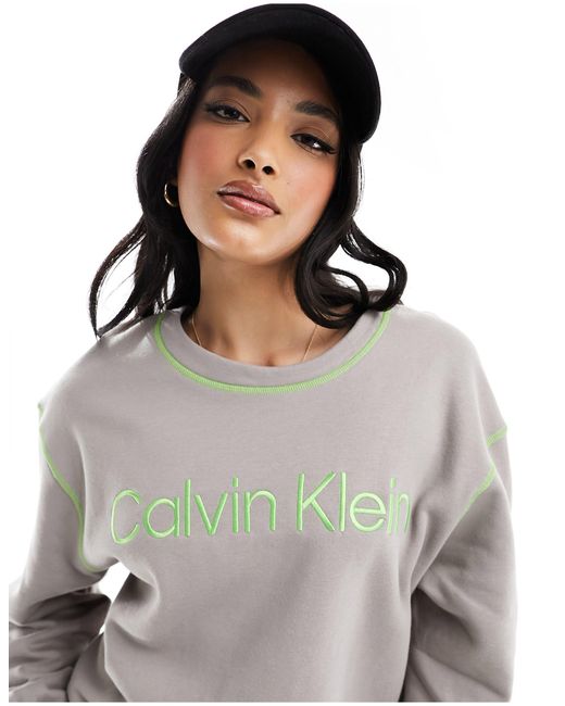 Calvin Klein Gray Long Sleeve Sweatshirt