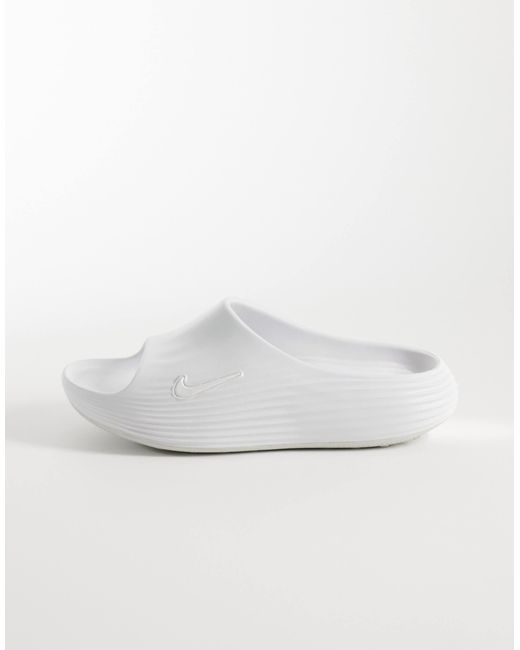 Reactx - claquettes Nike pour homme en coloris White
