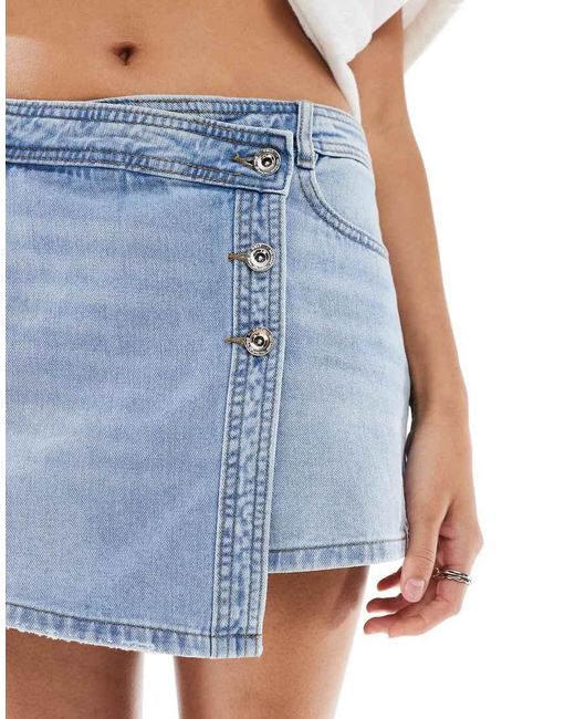 ONLY White Mini Wrap Skort