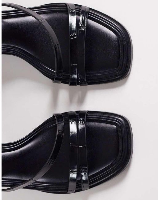 ASOS White Honeybee Mid Block Heeled Sandals