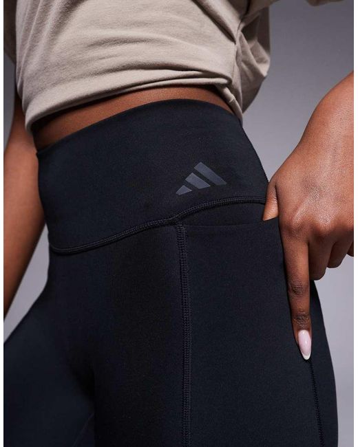 Adidas Originals Gray Adidas Training Optime Full Length leggings