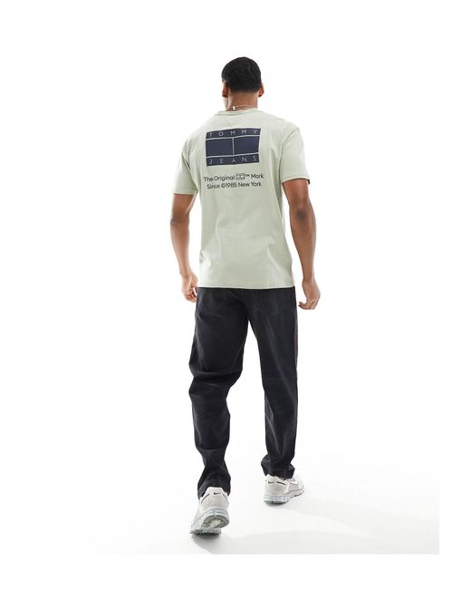 Tommy Hilfiger – regulär geschnittenes t-shirt in Gray für Herren
