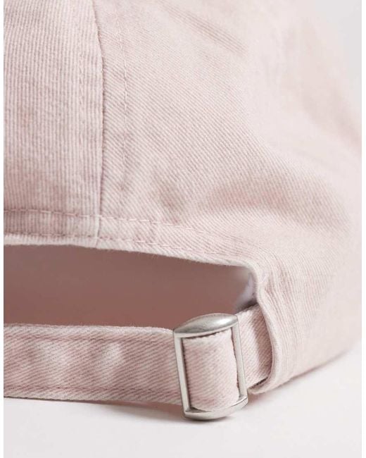 4505 Pink Washed Cotton Cap With Studio Embroidery