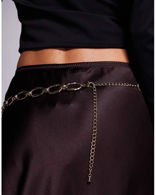 ASOS Natural Waist And Hip Ball Chain Belt
