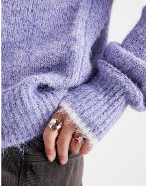 Pieces Purple – strickpullover