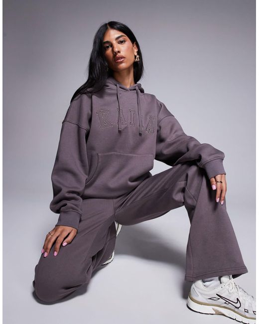 Kaiia Purple – oversize-kapuzenpullover