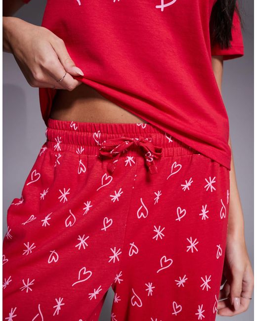 Threadbare Red – valentines – pyjama