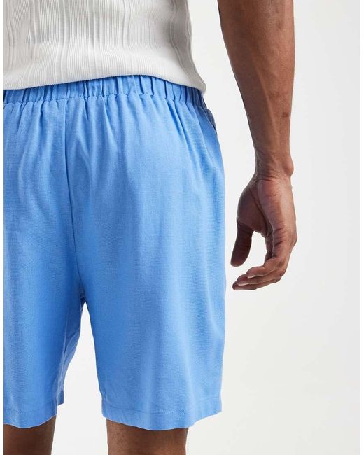 South Beach Blue Light Weight Shorts for men