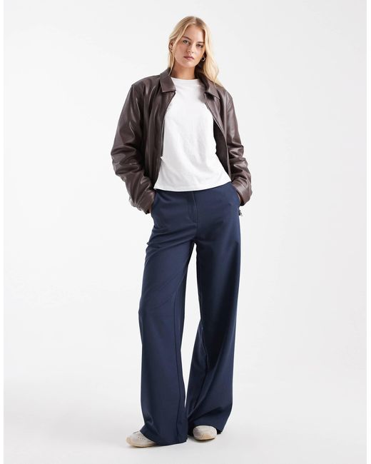 Asos design tall - pantalon droit ajusté coupe décontractée ASOS en coloris Blue