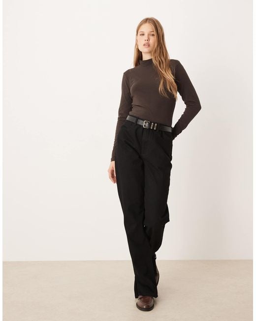 Jdy Brown Roll Neck Top