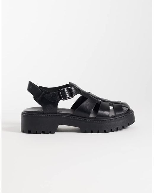 Timberland Black Stone Street Fisherman Sandals