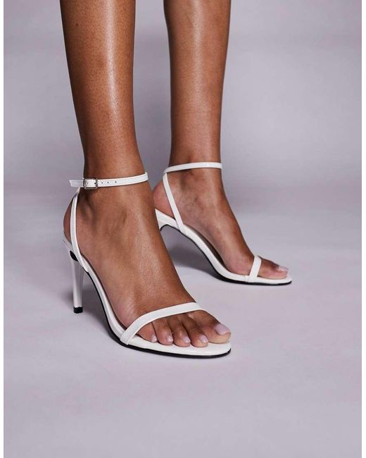 Public Desire Purple Selene Barely There Heeled Sandals