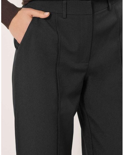 Long Tall Sally Black Formal Wide Leg Trousers