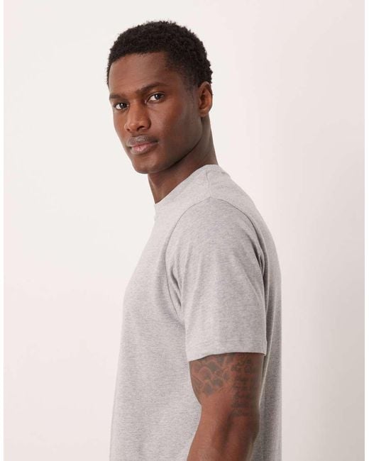 ASOS Gray Essentials Regular Fit T-shirt 2 Pack for men