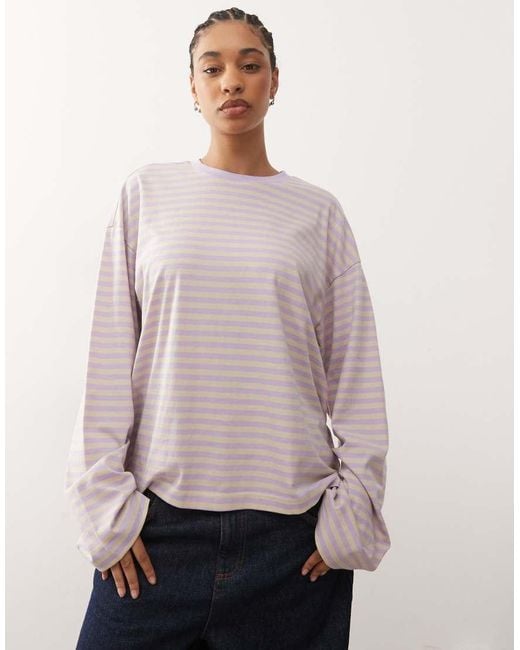 Monki Pink Long Sleeve Top