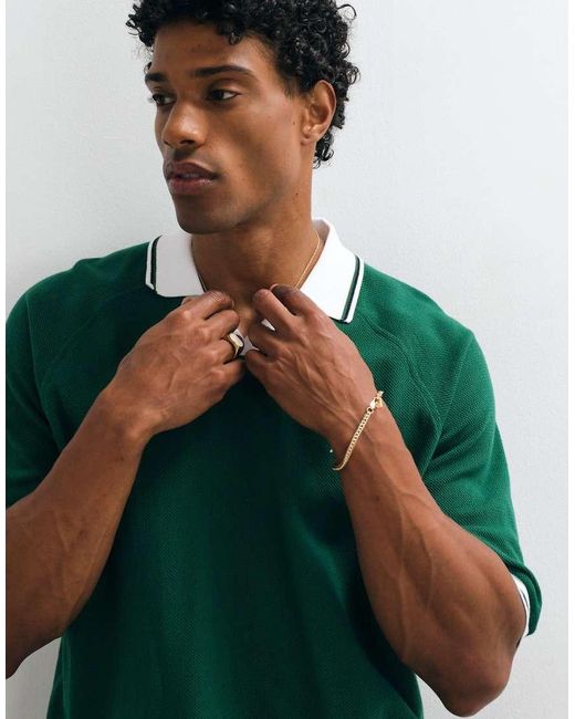 Polo Ralph Lauren Green Icon Knit Relaxed Fit Short Sleeve Polo for men