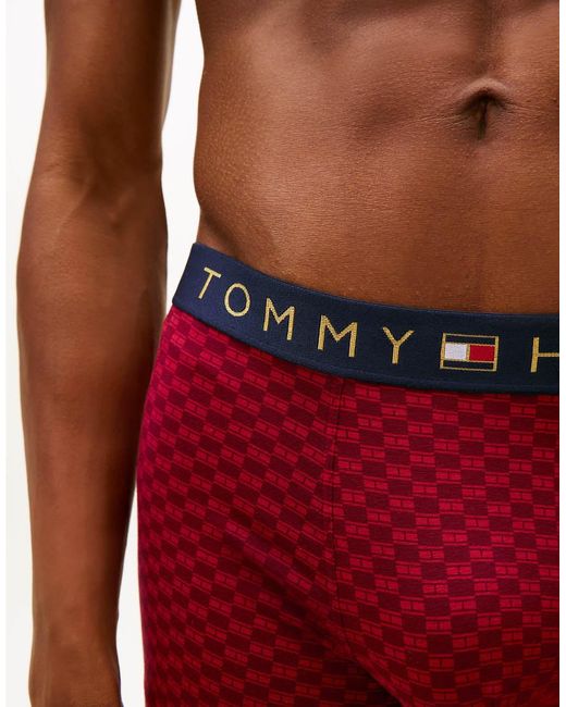 Tommy Hilfiger Red Trunks And Socks Set for men