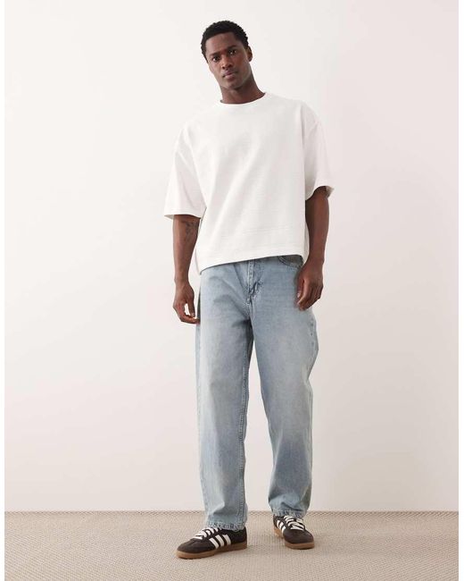 ASOS White Boxy Oversized T-shirt for men