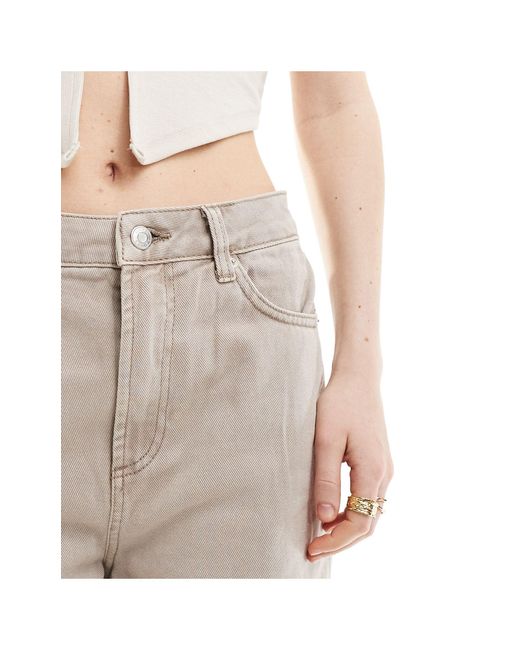 ASOS Natural Relaxed Mom Jeans
