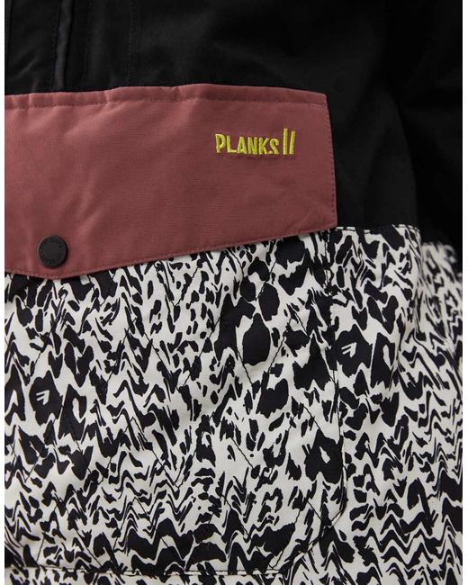 Planks Black Overstoke Ski Anorak