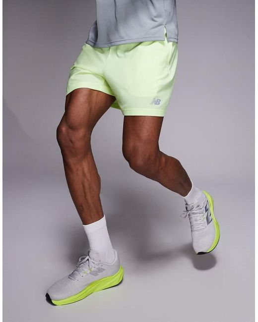 New Balance Gray Sport Essentials 5 Inch Shorts for men