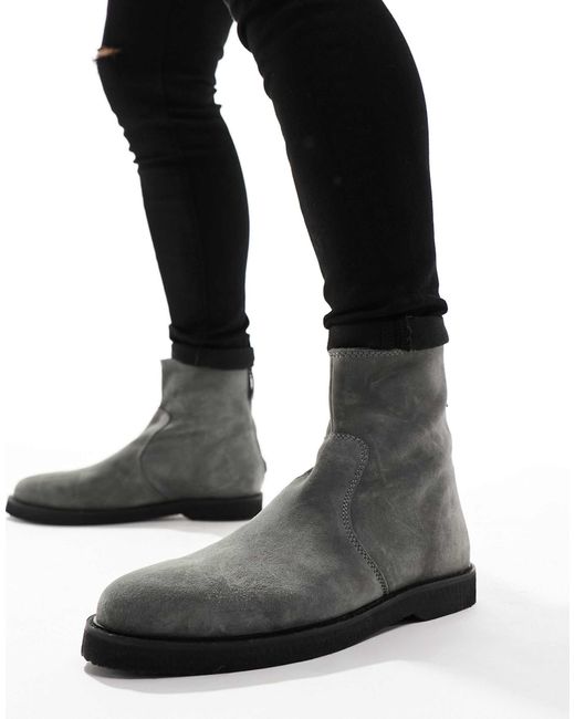 ASOS Black Chelsea Boot for men