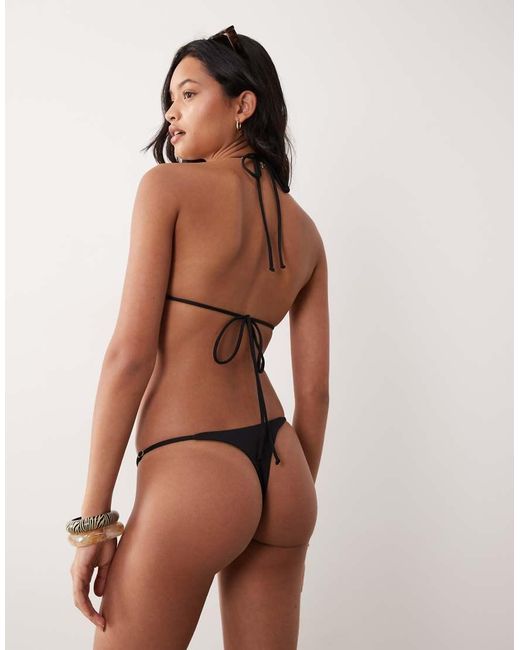 Cotton On Brown Thong Bikini Bottom