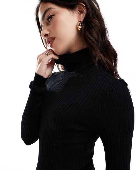 Maglione Con Collo Alto di ONLY in Black