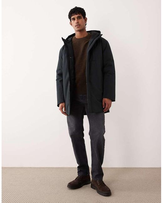 SELECTED Tech Parka in het Black voor heren