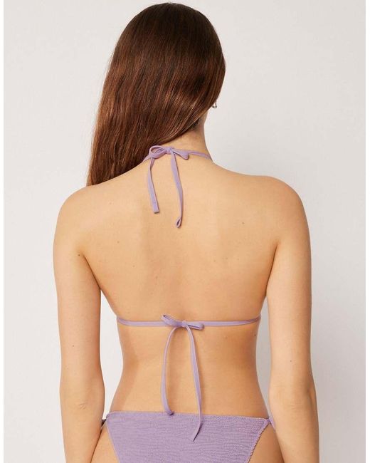 Calzedonia Purple Crinkle Waves